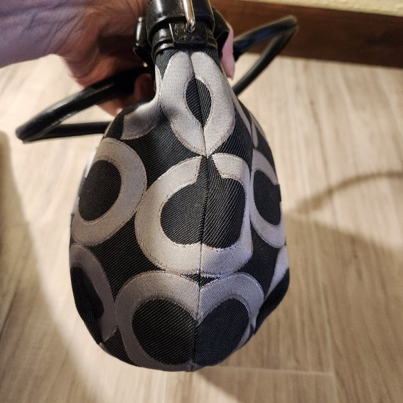 Euc Coach Madison Op Art Black 2way Shoulder Bag Or Handbag c - Picture 7 of 12